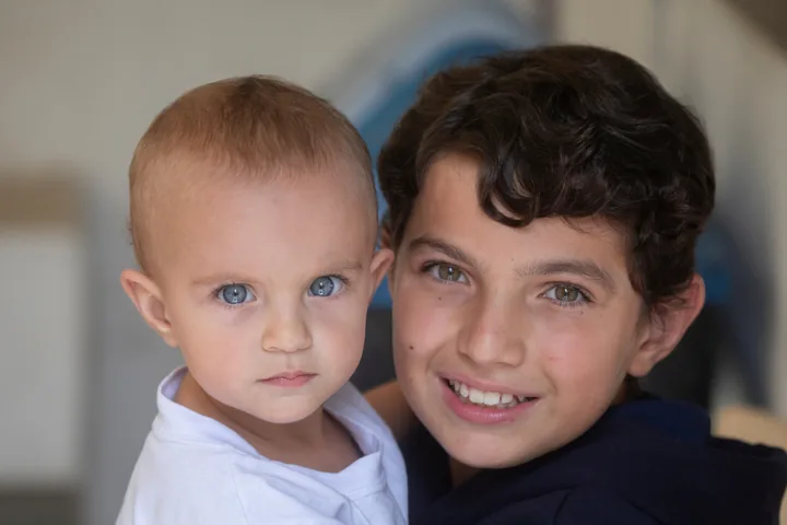 Irmãos alunos do colégio
